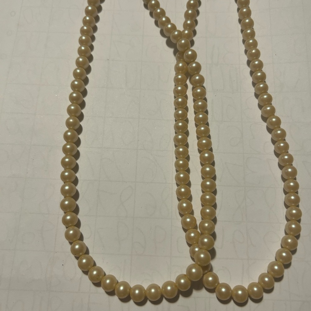 Elegant Tan Pearl Necklace